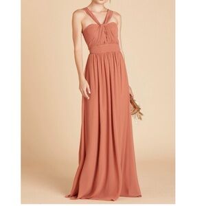 BIRDY GREY Grace Dress Chiffon Terracotta Medium